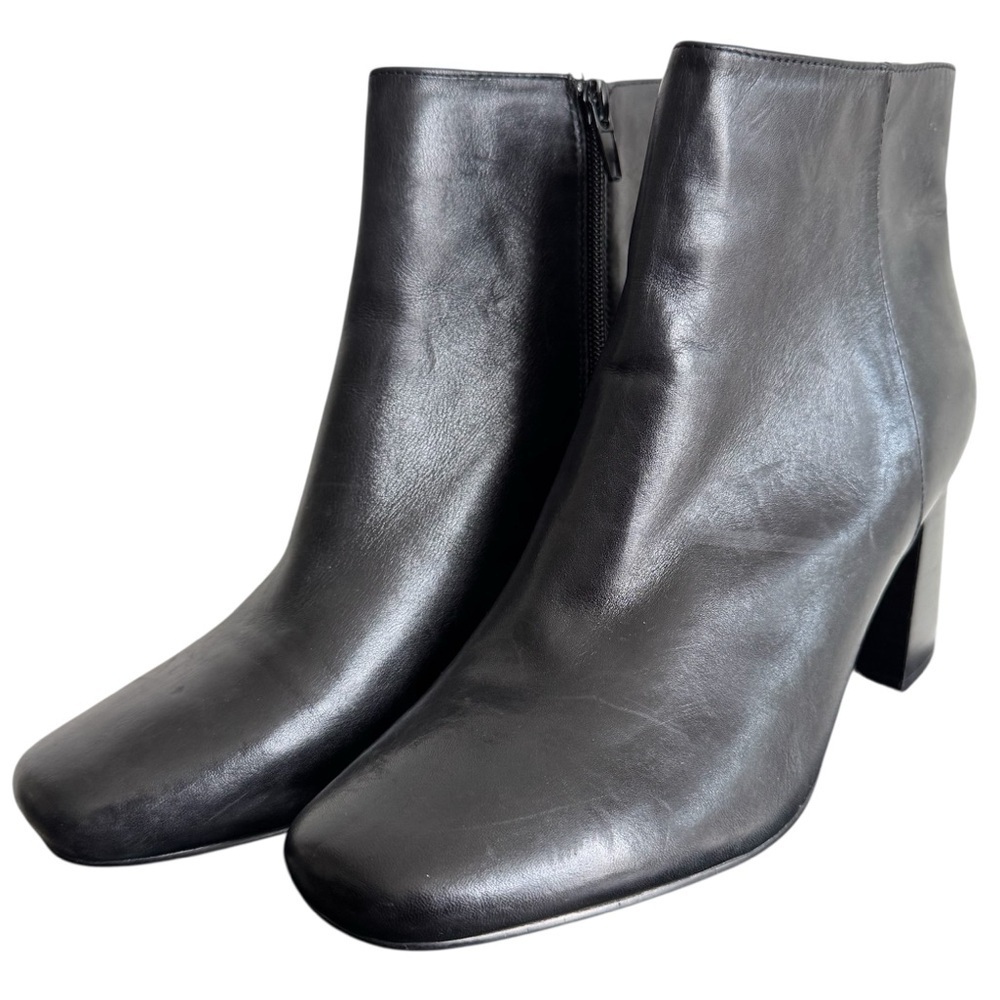 New Bella Vita Wilma Black Leather Ankle Bootie Size 10W